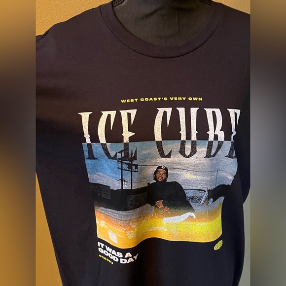 ICE CUBE black short sleeve T-shirt.  Size L. NWOT.  UNISEX - Picture 3 of 9